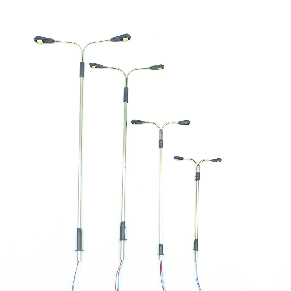 Vintage Copper Model Lampposts Set for Miniature Scenes 3 Vintage Copper Model Lampposts Set for Miniature Scenes - Image 3