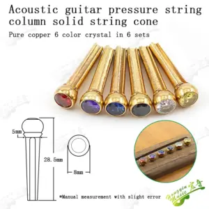 Copper Acoustic Guitar Bridge Pins Set 16 Hb81c4cbb5498472c9848e4f773ea422dC