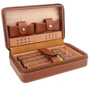 Premium Leather Travel Cigar Humidor 9 Hbd7b40e43e6c4481a115542c650459583