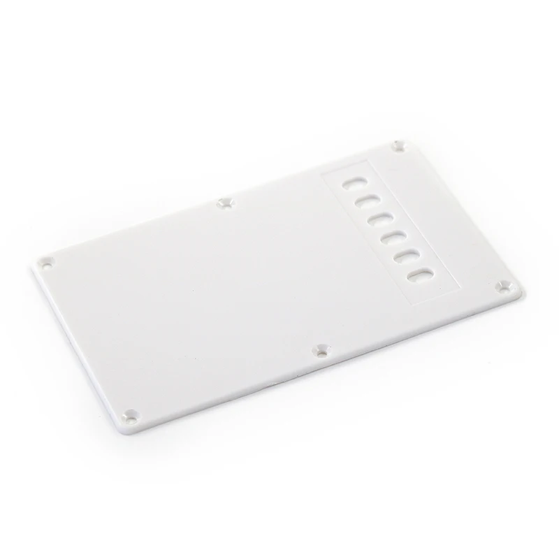 White Plastic Electric Guitar Rear Cover Plate 4 White Plastic Electric Guitar Rear Cover Plate - Image 4