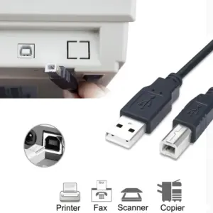 High-Speed USB 2.0 Printer Cable 1m 5 Hbe0cf6f1e24b4a99bb7f3809ee1aba49J