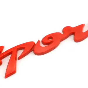 3D Car Sport Badge Emblem in Red, Black, Chrome 13 Hbf1ef5377e124b368abb85490585db7f8