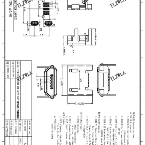 Micro USB Female Connectors Set for PCB Assemblies 7 Hbfd2ad2be92c403b9b0913cfbd2b9386l 1