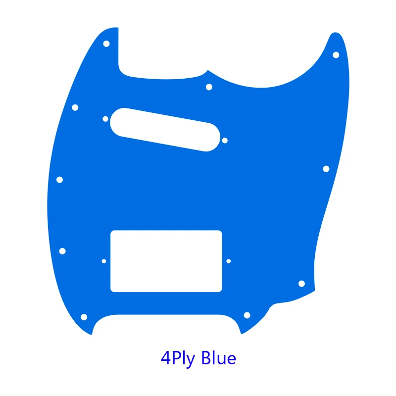 Mustang Guitar Pickguard with Flame Pattern 4 Mustang Guitar Pickguard with Flame Pattern - Image 4