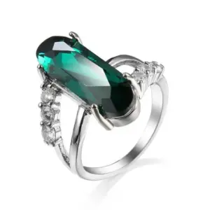 Purple Cubic Zirconia Sterling Silver Ring for Women 11 Hc1b756571c4d448fb54713378c5713ef3