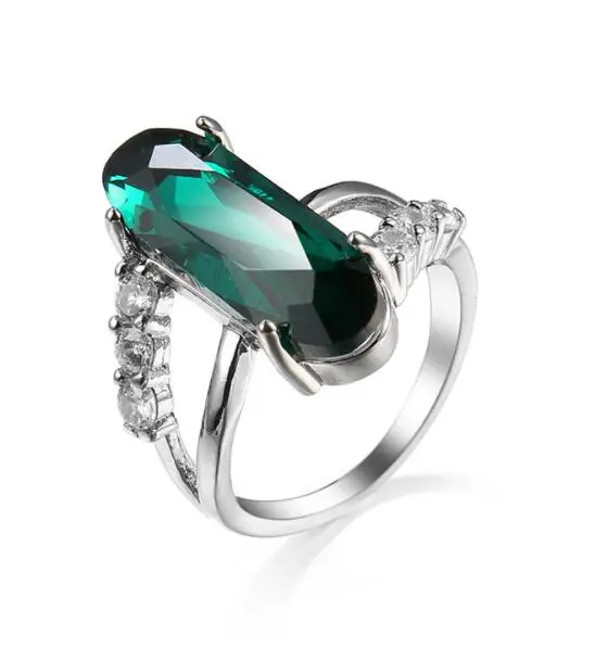 Purple Cubic Zirconia Sterling Silver Ring for Women 6 Purple Cubic Zirconia Sterling Silver Ring for Women - Image 6