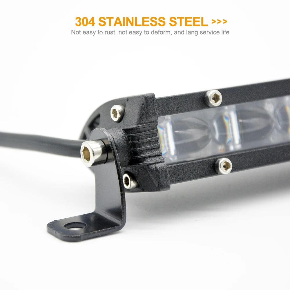 8-Inch Dual-Beam LED Work Light Bar 5 8-Inch Dual-Beam LED Work Light Bar - Image 5