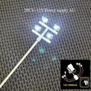 HO Scale Miniature Street Light Set (2, 3, or 4 Pieces) 18 Hc3f99ada426140b4b470dc38762280b1w