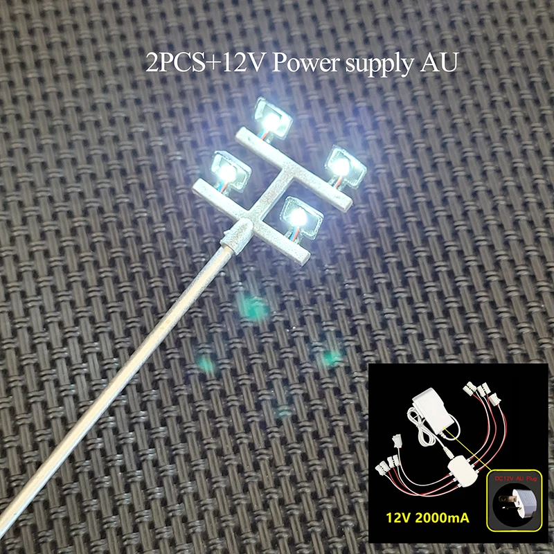 HO Scale Miniature Street Light Set (2, 3, or 4 Pieces) 9 HO Scale Miniature Street Light Set (2, 3, or 4 Pieces) - Image 9