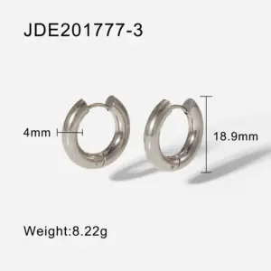 Stainless Steel Gold Hoop Earrings 18.9mm 16 Hc56ab3482ef548399c97420e28ab82c50