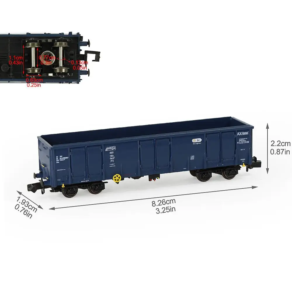 Evemodel 1:150 Scale Gondola Car for N Gauge 3 Evemodel 1:150 Scale Gondola Car for N Gauge - Image 3