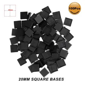 Square 20mm Miniature Bases Set in Black 12 Hc6631cd18bdf4d04a302e7fa8ca6c9b9v