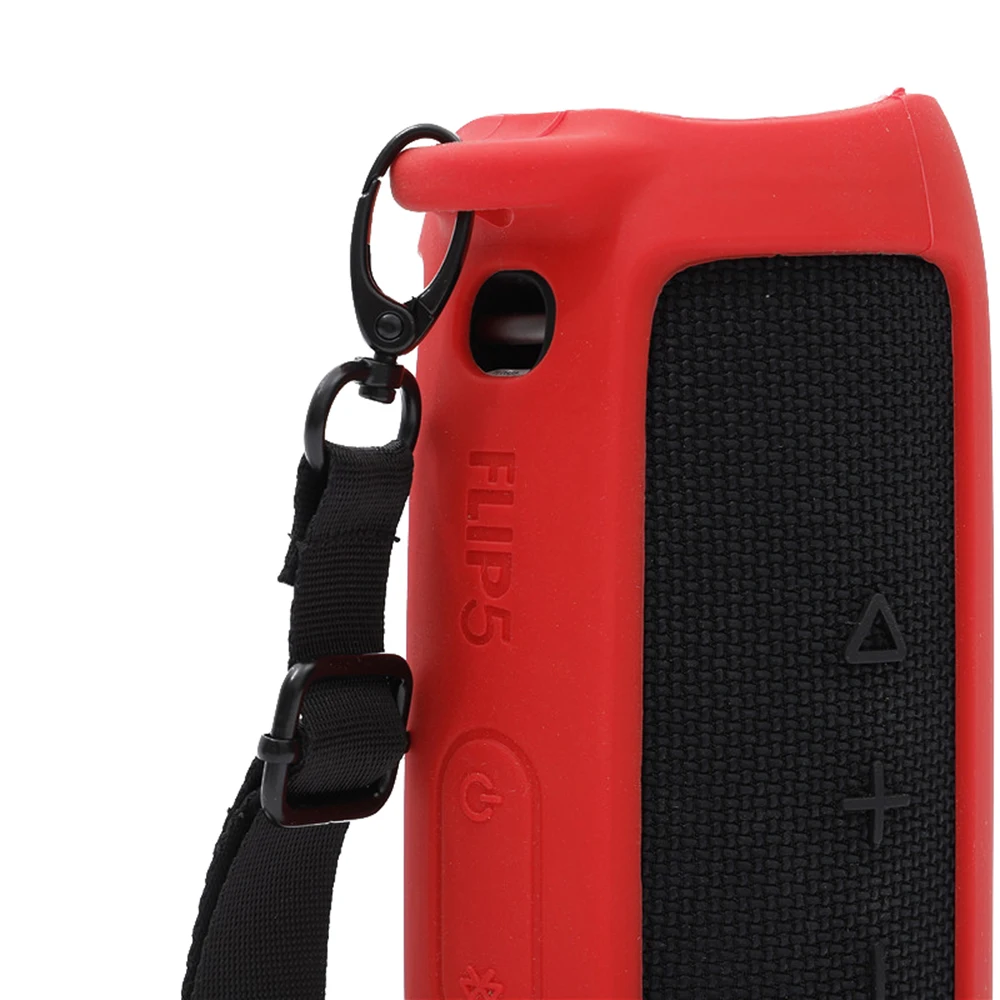Vibrant Red Silicone Case for JBL Flip 5 5 Vibrant Red Silicone Case for JBL Flip 5 - Image 5