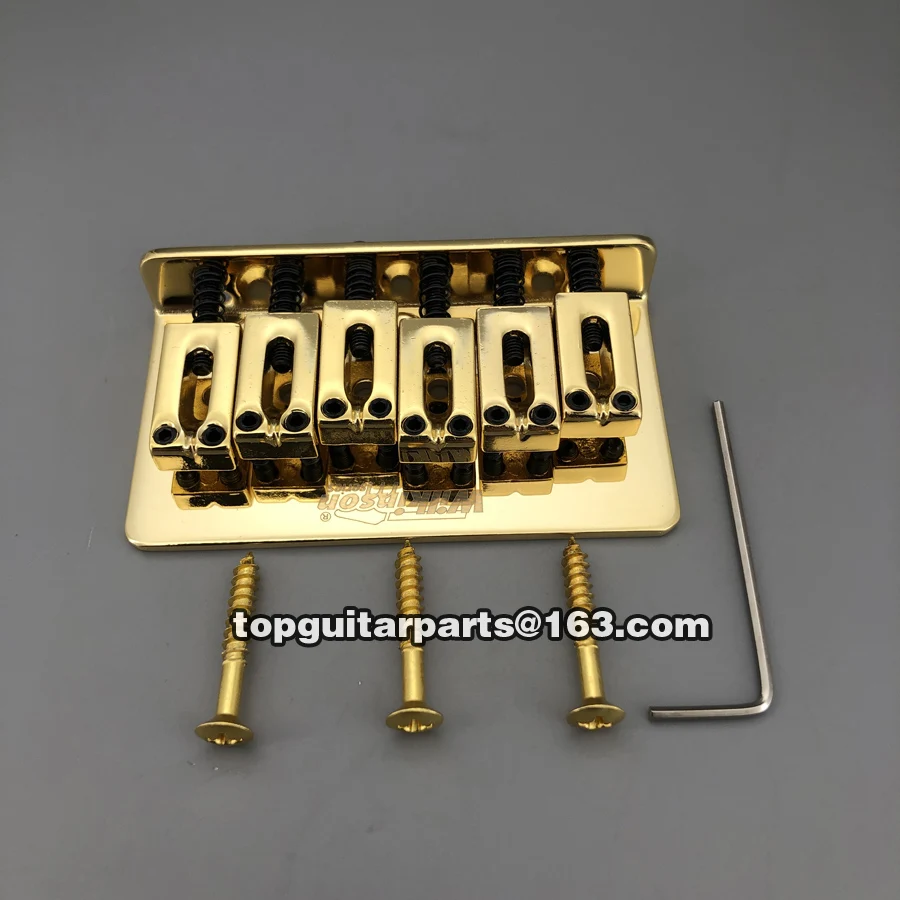 Wilkinson Hardtail Stratocaster Guitar Bridge Chrome or Gold 4 Wilkinson Hardtail Stratocaster Guitar Bridge Chrome or Gold - Image 4