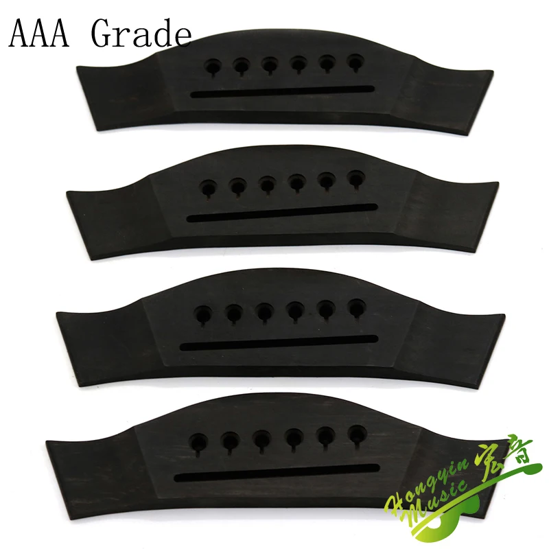 Ebony Acoustic Guitar Bridge 165mm Length 3 Ebony Acoustic Guitar Bridge 165mm Length - Image 3
