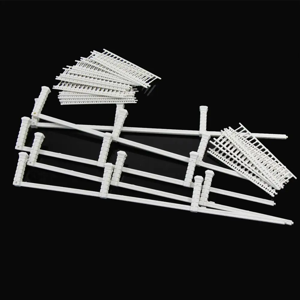 Evemodel White Model Railway Fence Wall 1m 2 Evemodel White Model Railway Fence Wall 1m - Image 2