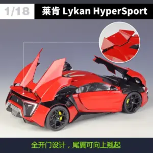 Red 1:18 Lykan HyperSport Diecast Model 9 Hcb30d3848bc343a19a08928a4ade606e4