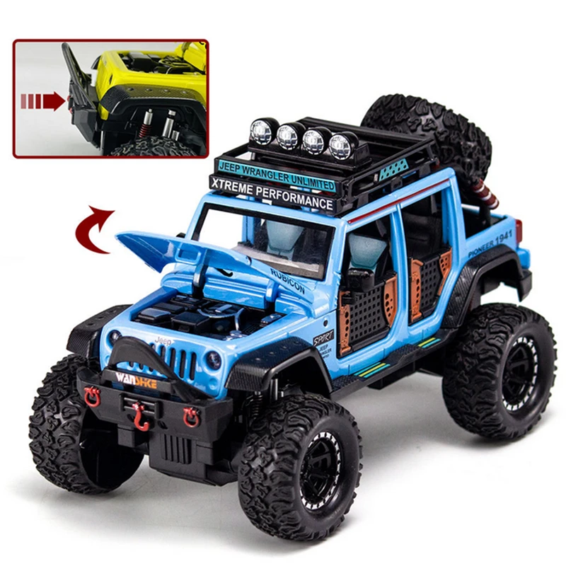 Vibrant Blue Jeep Wrangler Rubicon Model 5 Vibrant Blue Jeep Wrangler Rubicon Model - Image 5