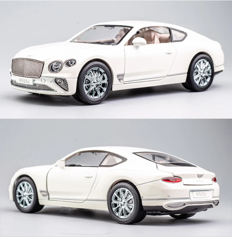 Blue Bentley Continental GT 1:24 Diecast Model 7 Blue Bentley Continental GT 1:24 Diecast Model - Image 7