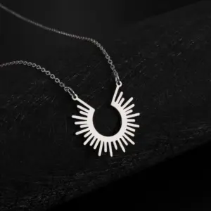 Sunray Pendant Necklace with Adjustable Chain 11 Hceed63b01c0e4597aa91efb83d361ae7v
