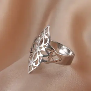 Vintage Floral Filigree Adjustable Ring for Women 11 Hd33d13601acc499683ae5b96322e6c91s
