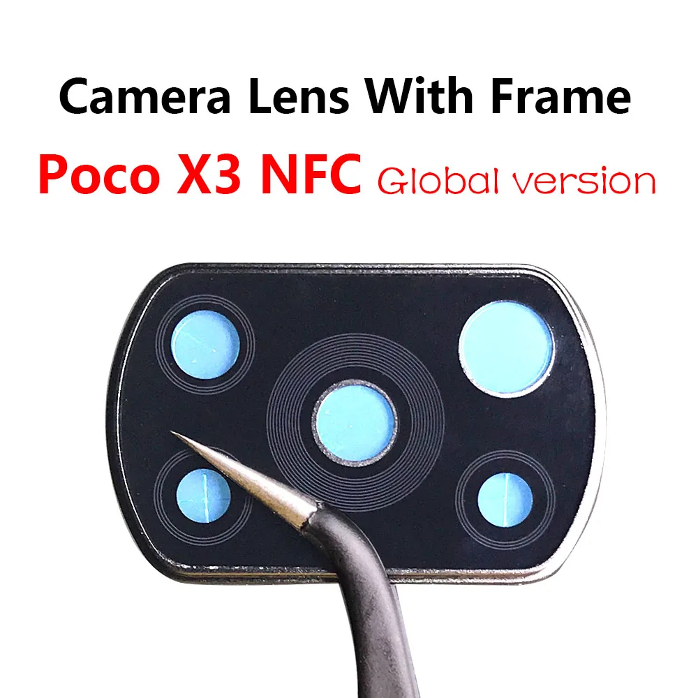 Set of 10 Xiaomi Mi Poco X3 NFC Rear Camera Lenses 2 Set of 10 Xiaomi Mi Poco X3 NFC Rear Camera Lenses - Image 2