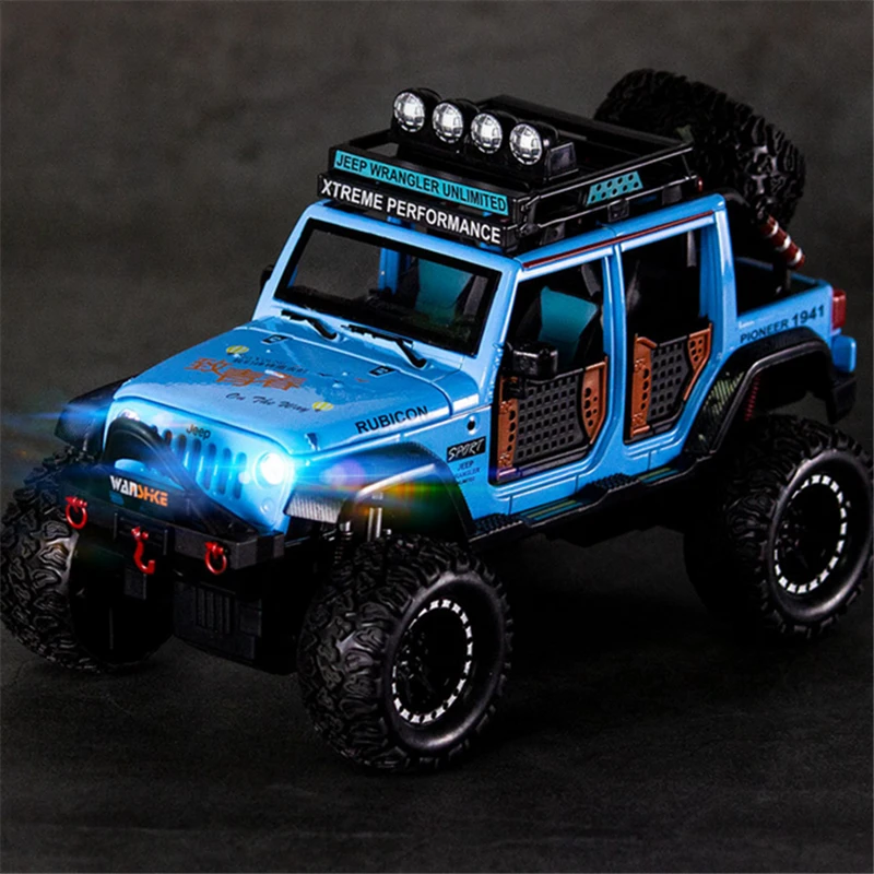 Vibrant Blue Jeep Wrangler Rubicon Model 4 Vibrant Blue Jeep Wrangler Rubicon Model - Image 4