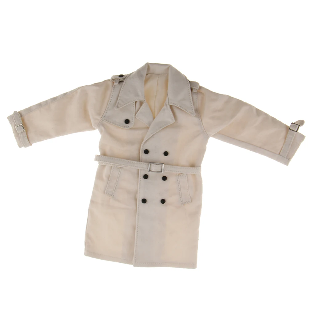 Miniature Men's Trench Coat for 12-Inch Action Figures 7 Miniature Men's Trench Coat for 12-Inch Action Figures - Image 7