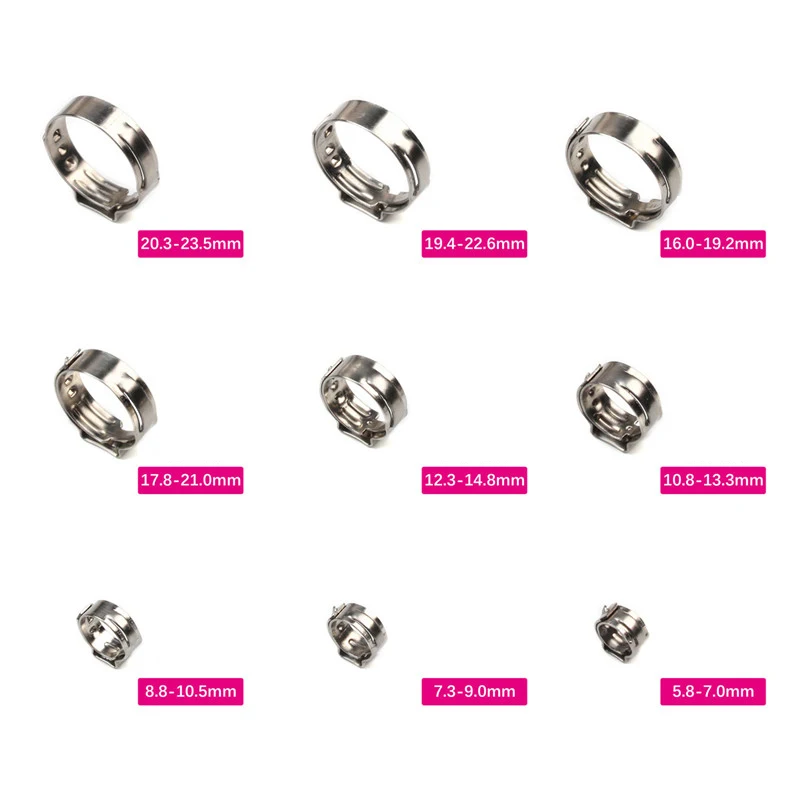 Premium Stainless Steel Hose Clamps Kit for Pipes 3 Premium Stainless Steel Hose Clamps Kit for Pipes - Image 3