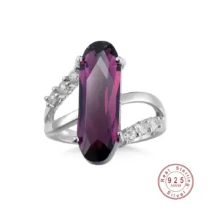 Purple Cubic Zirconia Sterling Silver Ring for Women 7 Hda2b5b6d5cfd4a0bb42674ca8c1f711cR