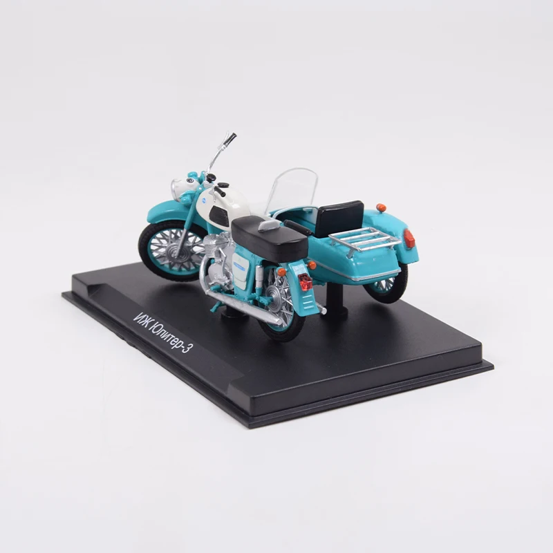 Vivid Blue Soviet Three-Wheeled Motorcycle Model 3 Vivid Blue Soviet Three-Wheeled Motorcycle Model - Image 3