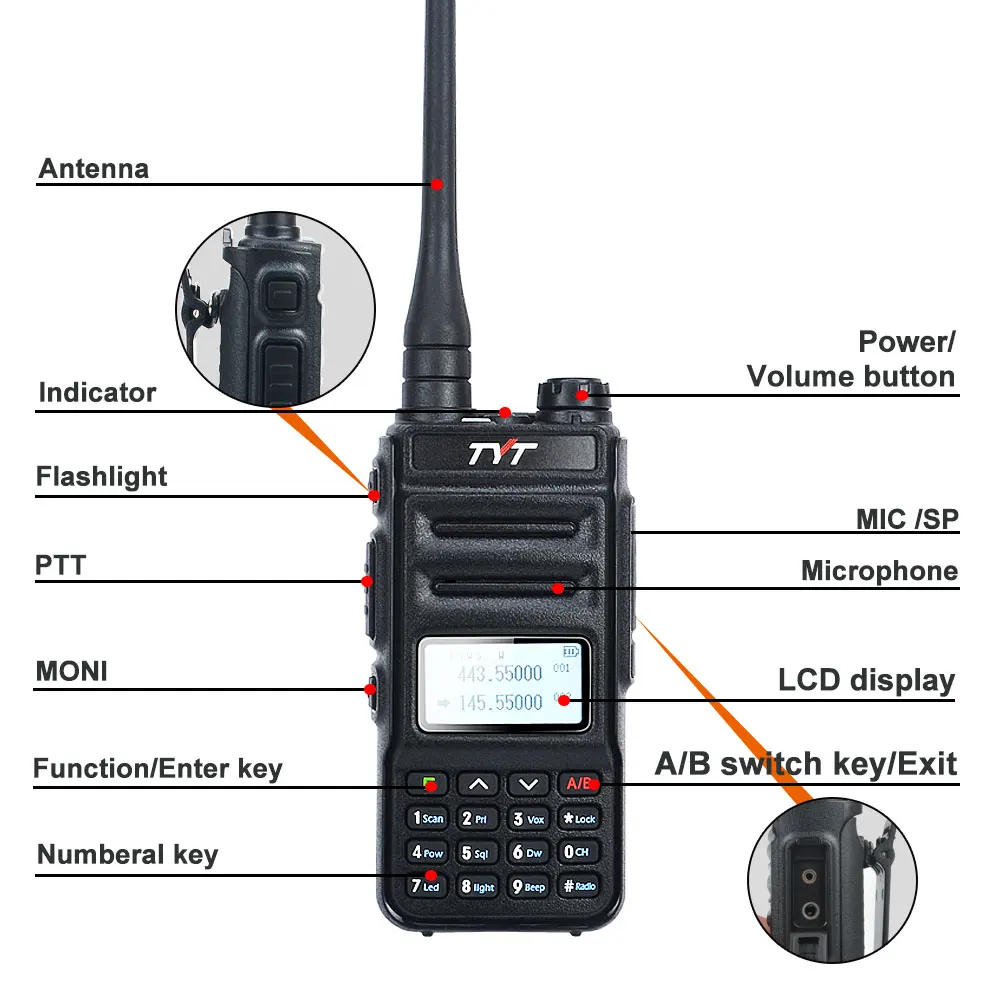 TYT TH-UV88 Dual-Band Walkie Talkie 5W, 200 Channels 3 TYT TH-UV88 Dual-Band Walkie Talkie 5W, 200 Channels - Image 3