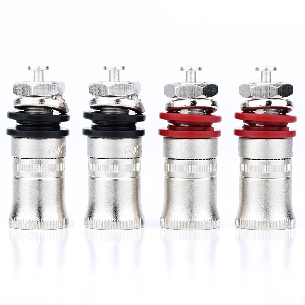 High-End Brass Speaker Binding Post in Gold and Rhodium 4 High-End Brass Speaker Binding Post in Gold and Rhodium - Image 4