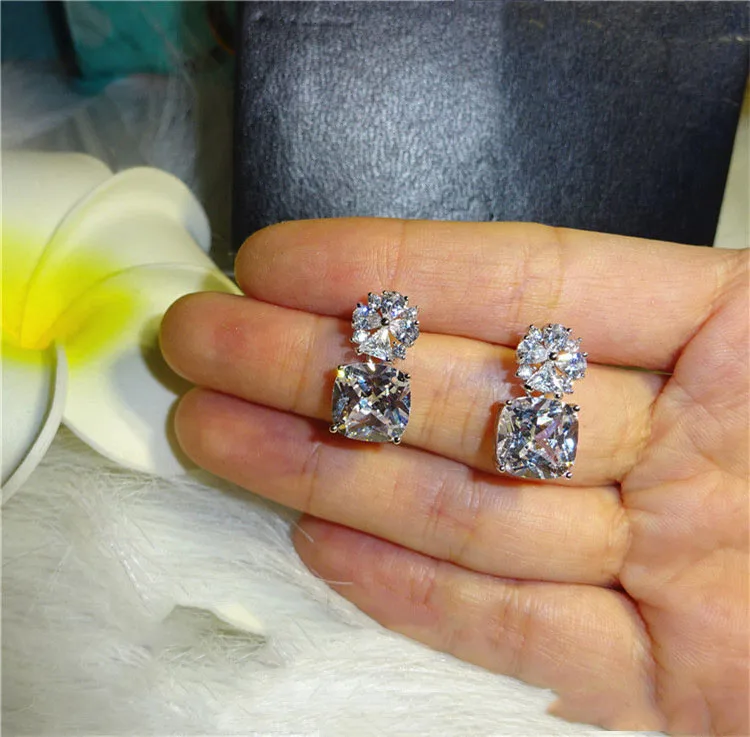 Vintage Silver-Plated Geometric Earrings for Women 3 Vintage Silver-Plated Geometric Earrings for Women - Image 3