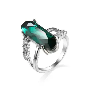 Purple Cubic Zirconia Sterling Silver Ring for Women 9 Hdfae2030ef3d424090c0912098fa36a8g