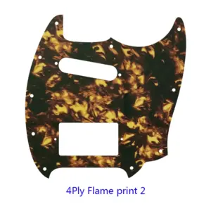 Mustang Guitar Pickguard with Flame Pattern 12 He12110576470480790423b9a5c122bdbS