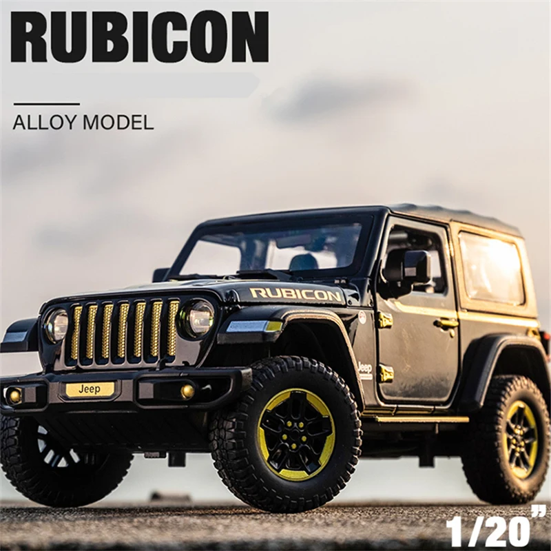 Diecast 1:20 Jeep Wrangler Rubicon Model 2 Diecast 1:20 Jeep Wrangler Rubicon Model - Image 2