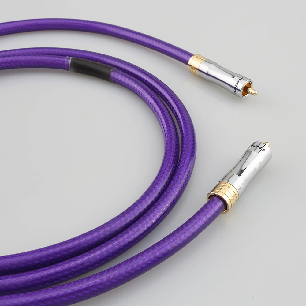 Vibrant Purple 75Ω Coaxial Audio Cable 0.3m-5m 6 Vibrant Purple 75Ω Coaxial Audio Cable 0.3m-5m - Image 6
