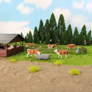 HO Scale Farm Animal and Farmer Miniature Set 11 He3bc1430c3bc43bc9ae316881b59b333O