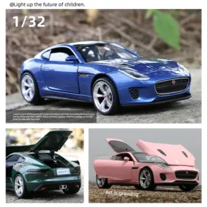 Green Diecast Jaguar F-TYPE Model 1:32 Scale 15 He6726fb893a6415c9bbadd07fe303d52S
