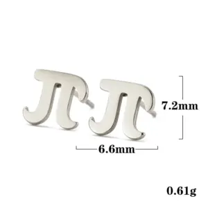 Greek Letter Stainless Steel Earrings for Sensitive Skin 18 He8208b4d7a1a40faa2ee59c348ecd51cl