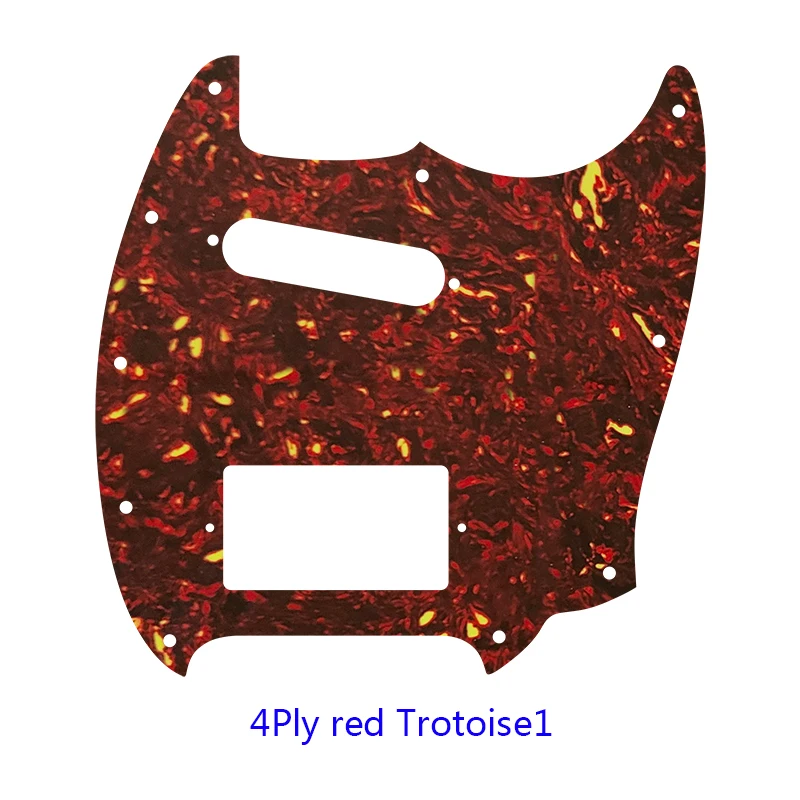 Mustang Guitar Pickguard with Flame Pattern 8 Mustang Guitar Pickguard with Flame Pattern - Image 8