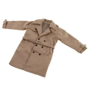Miniature Men's Trench Coat for 12-Inch Action Figures 11 He86de6be0aee4486aa7666447d0bb2c90