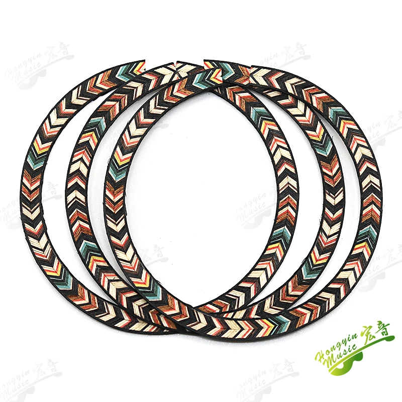 Ukulele Sound Hole Circle with Abalone Mosaic 2 Ukulele Sound Hole Circle with Abalone Mosaic - Image 2