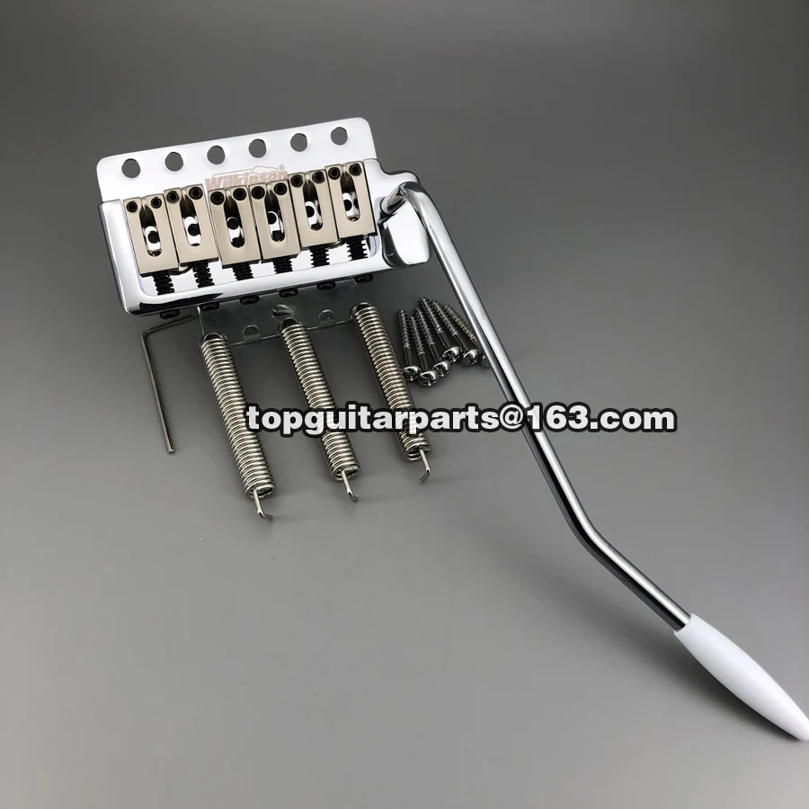 Wilkinson Chrome Tremolo Guitar Bridge with Adjustable Saddles 2 Wilkinson Chrome Tremolo Guitar Bridge with Adjustable Saddles - Image 2