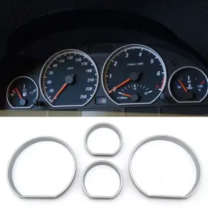 BMW E46 M3 Gauge Ring Set Chrome Finish