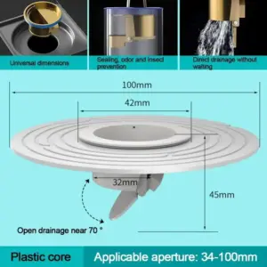 Modern Round Bathroom Sink Floor Drain 19 S0005ce5120b849b5a39dfddc1d4f3af7W