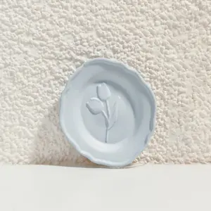 Miniature Dollhouse Food Plate Set with Floral Design 19 S002c06dee5cc4d17a93bf47981839a7ba