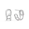 Stainless Steel Geometric Earring Set for Women