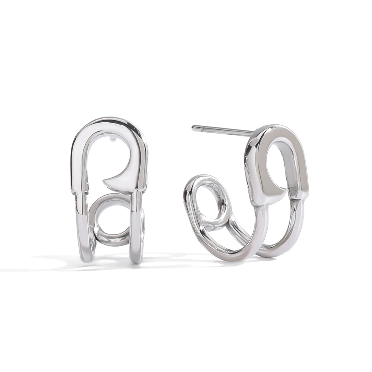 Stainless Steel Geometric Earring Set for Women 1 Stainless Steel Geometric Earring Set for Women